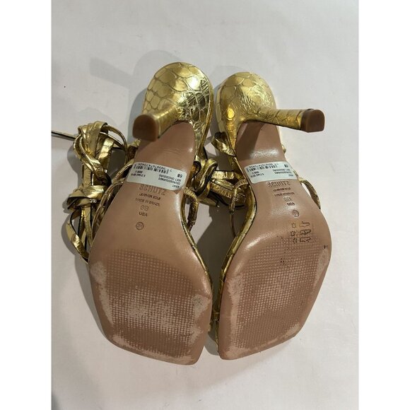 Schutz Krist Sandals in Ouro - Picture 7 of 7